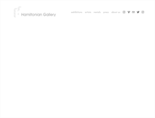 Tablet Screenshot of hamiltoniangallery.com